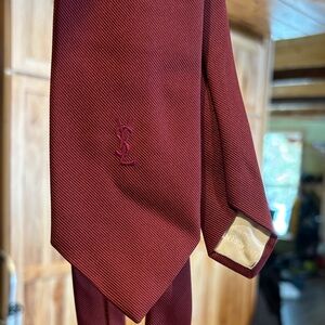 Yves Saint Laurent Deep Red Tie